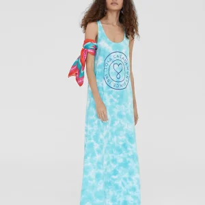 Lola Casademunt Baño<Vestido largo de tirantes ROSA