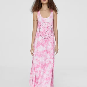 Lola Casademunt Baño<Vestido largo de tirantes ROSA