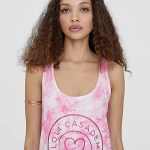 Lola Casademunt Baño<Vestido largo de tirantes ROSA