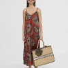 Lola Casademunt Vestidos Y Faldas<Vestido largo estampado ROJO-NEGRO