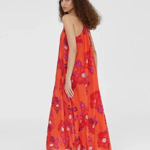Lola Casademunt Vestidos Y Faldas | Baño<Vestido largo estampado floral ROJO-ROSA