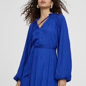 Lola Casademunt Vestidos Y Faldas<Vestido largo fluido AZULELECTRICO
