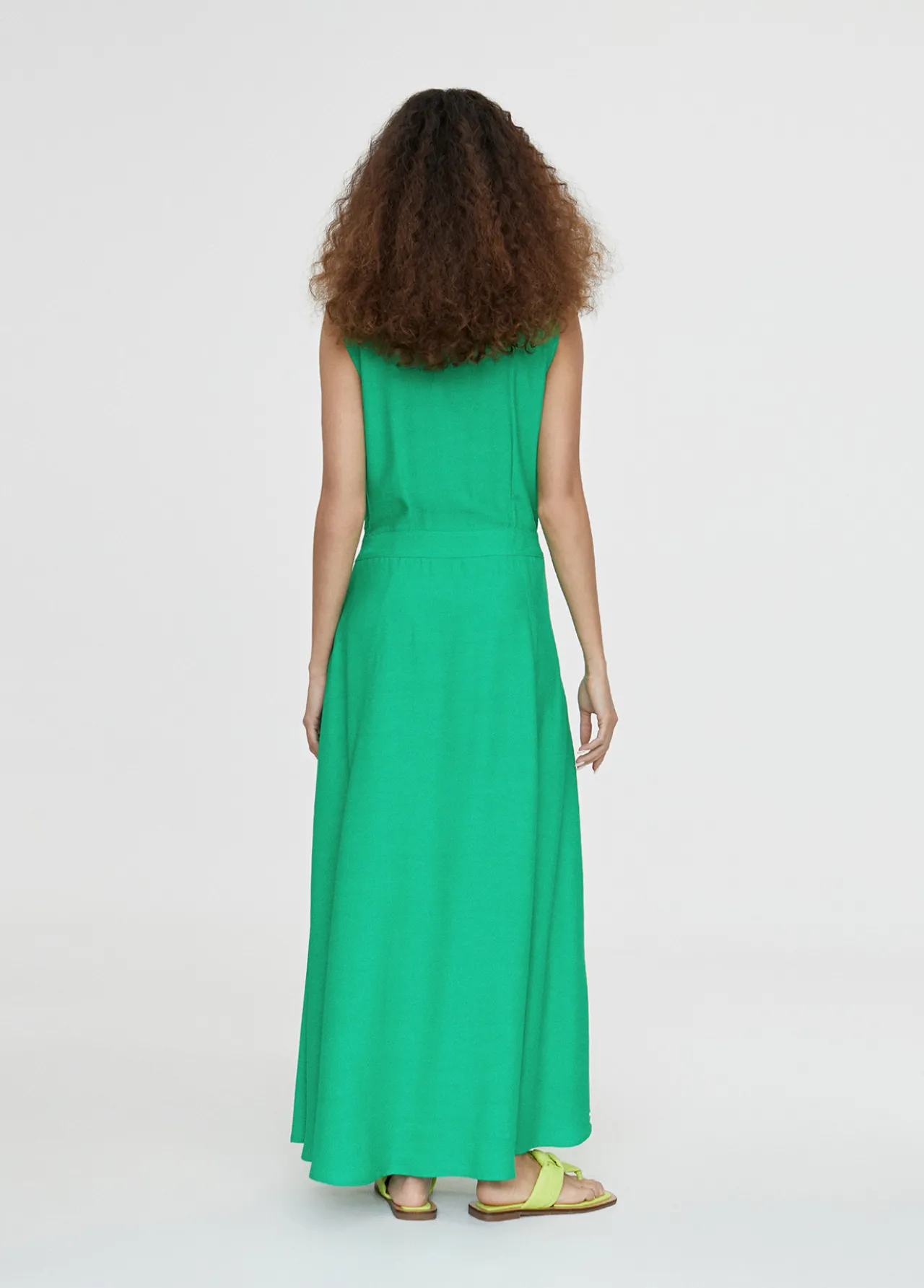 vestido_largo_fluido_3-3.webp Lola Casademunt Vestidos Y Faldas<Vestido largo fluido FUCSIA