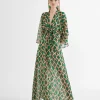Lola Casademunt Vestidos Y Faldas<Vestido largo fluido estampado VERDE
