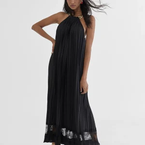 Lola Casademunt Vestidos Y Faldas<Vestido largo halter ROJO