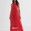 Lola Casademunt Vestidos Y Faldas<Vestido largo halter ROJO