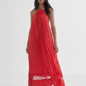 Lola Casademunt Vestidos Y Faldas<Vestido largo halter ROJO