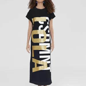 Lola Casademunt Camisetas Y Tops | Vestidos Y Faldas<Vestido largo Lola BLANCO-ROSA