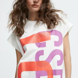 Lola Casademunt Camisetas Y Tops | Vestidos Y Faldas<Vestido largo Lola BLANCO-ROSA