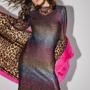 Lola Casademunt Vestidos Y Faldas<Vestido largo lúrex METAL-MULTICOLOR