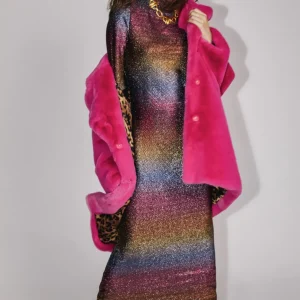 Lola Casademunt Vestidos Y Faldas<Vestido largo lúrex METAL-MULTICOLOR