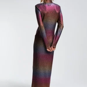 Lola Casademunt Vestidos Y Faldas<Vestido largo lúrex METAL-MULTICOLOR