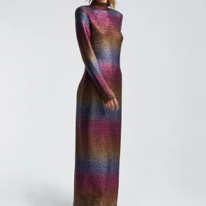 Lola Casademunt Vestidos Y Faldas<Vestido largo lúrex METAL-MULTICOLOR