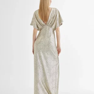 Lola Casademunt Vestidos Y Faldas<Vestido largo manga corta ancha DORADO