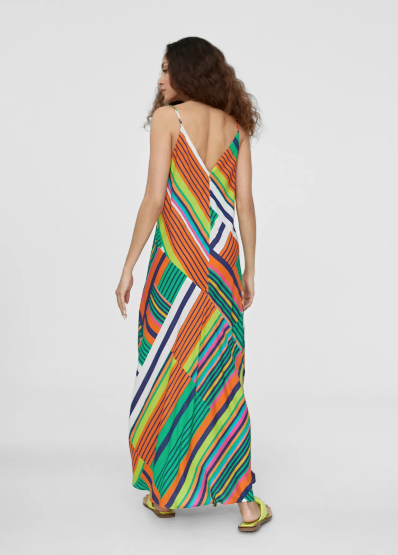 vestido_largo_multicolor_2.webp Lola Casademunt Vestidos Y Faldas<Vestido largo multicolor VERDE-NARANJA