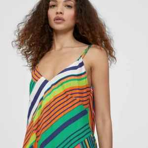 Lola Casademunt Vestidos Y Faldas<Vestido largo multicolor VERDE-NARANJA