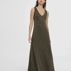 Lola Casademunt Vestidos Y Faldas | Punto<Vestido largo y dorado NEGRO