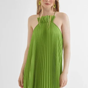 Lola Casademunt Vestidos Y Faldas<Vestido largo plisado FUCSIA