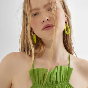 Lola Casademunt Vestidos Y Faldas<Vestido largo plisado FUCSIA