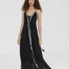Lola Casademunt Vestidos Y Faldas | Baño<Vestido largo tejido desagujado NEGRO