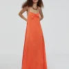 Lola Casademunt Vestidos Y Faldas<Vestido largo tipo lencero NEGRO