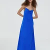 Lola Casademunt Vestidos Y Faldas<Vestido largo tipo lencero NEGRO