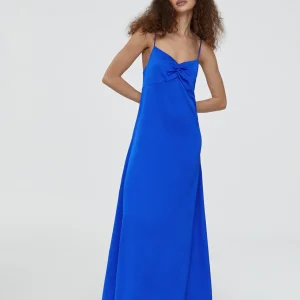 Lola Casademunt Vestidos Y Faldas<Vestido largo tipo lencero NEGRO