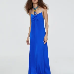 Lola Casademunt Vestidos Y Faldas<Vestido largo tipo lencero NEGRO