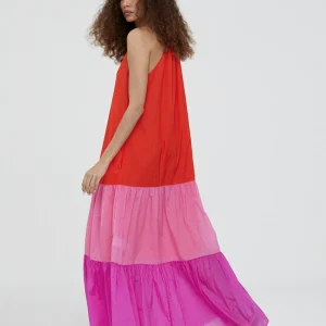 Lola Casademunt Vestidos Y Faldas<Vestido largo tricolor ROSA
