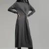 Lola Casademunt Vestidos Y Faldas<Vestido midi de punto GRISCLARO