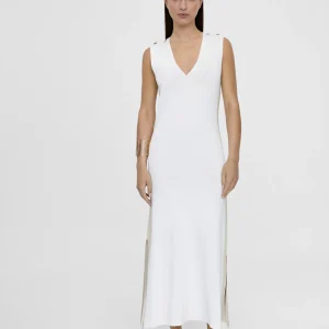 Lola Casademunt Punto<Vestido midi de punto CRUDO-METAL