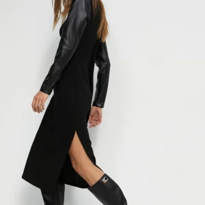 Lola Casademunt Vestidos Y Faldas<Vestido midi de punto roma NEGRO