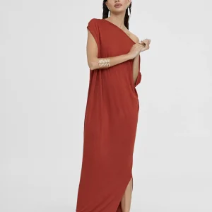 Lola Casademunt Vestidos Y Faldas<Vestido midi fruncido NEGRO