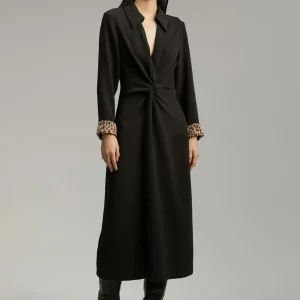 Lola Casademunt Vestidos Y Faldas<Vestido midi nudo NEGRO