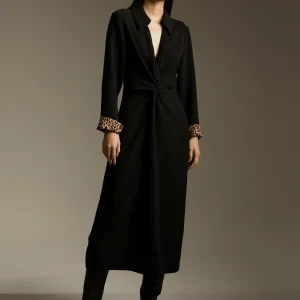 Lola Casademunt Vestidos Y Faldas<Vestido midi nudo NEGRO
