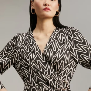 Lola Casademunt Vestidos Y Faldas<Vestido monograma bicolor NEGRO-CRUDO