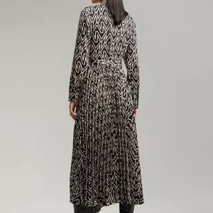 Lola Casademunt Vestidos Y Faldas<Vestido monograma bicolor NEGRO-CRUDO