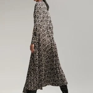 Lola Casademunt Vestidos Y Faldas<Vestido monograma bicolor NEGRO-CRUDO