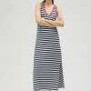 Lola Casademunt Vestidos Y Faldas<Vestido rayas midi de algodón 100% - Lola Casademunt AZUL-BLANCO