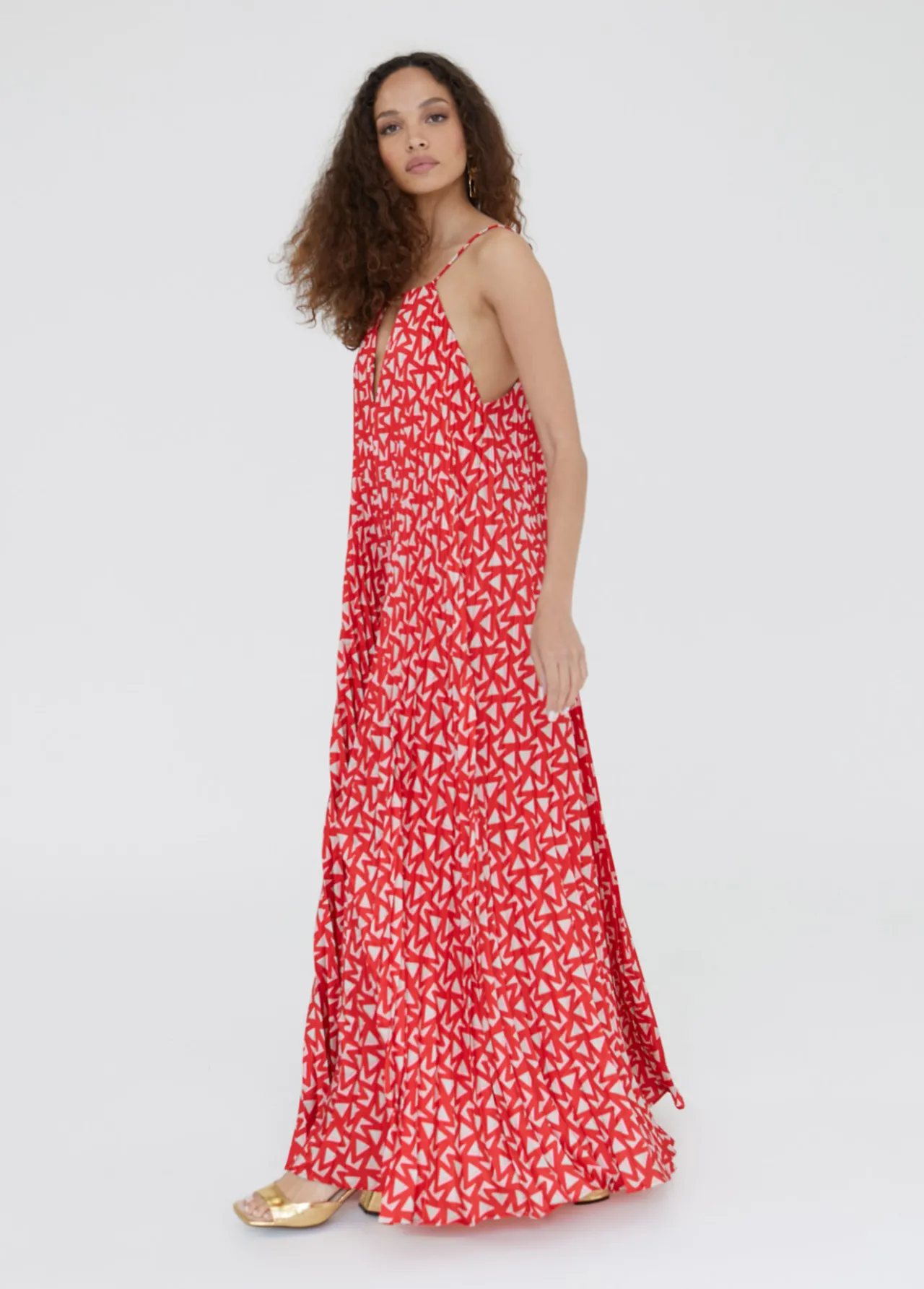 vestido_rojo_monograma_3.webp Lola Casademunt Vestidos Y Faldas<Vestido monograma ROJO