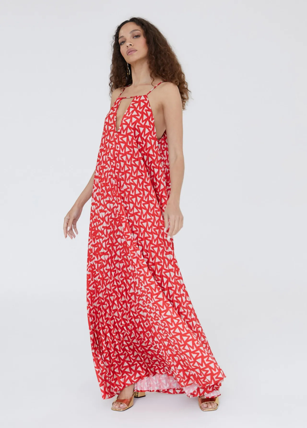 vestido_rojo_monograma_5.webp Lola Casademunt Vestidos Y Faldas<Vestido monograma ROJO