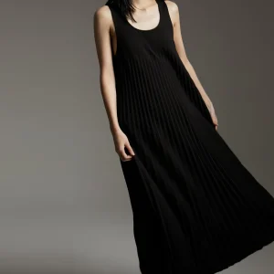 Lola Casademunt Vestidos Y Faldas<Vestido sin manga plisado AZULELECTRICO