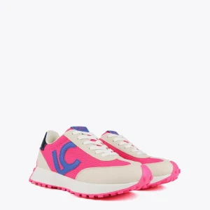 Lola Casademunt Zapatillas Deportivas<Zapatillas deportivas azul y rosa flúor ROSA-CRUDO