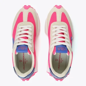 Lola Casademunt Zapatillas Deportivas<Zapatillas deportivas azul y rosa flúor ROSA-CRUDO