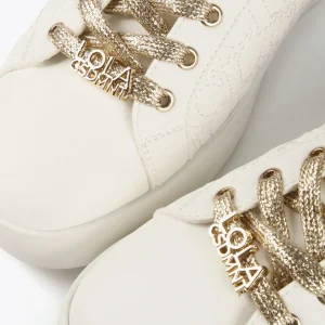 Lola Casademunt Zapatillas Deportivas<Zapatillas deportivas metalizadas BLANCO