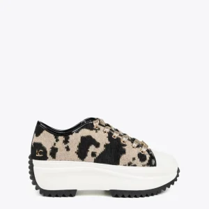 Lola Casademunt Animal Print | Zapatillas Deportivas<Zapatillas deportivas tejido animal NEGRO-MARRON