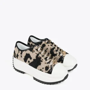 Lola Casademunt Animal Print | Zapatillas Deportivas<Zapatillas deportivas tejido animal NEGRO-MARRON