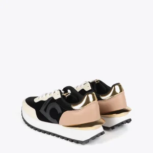 Lola Casademunt Zapatillas Deportivas<Zapatillas deportivas tricolor NEGRO-METAL