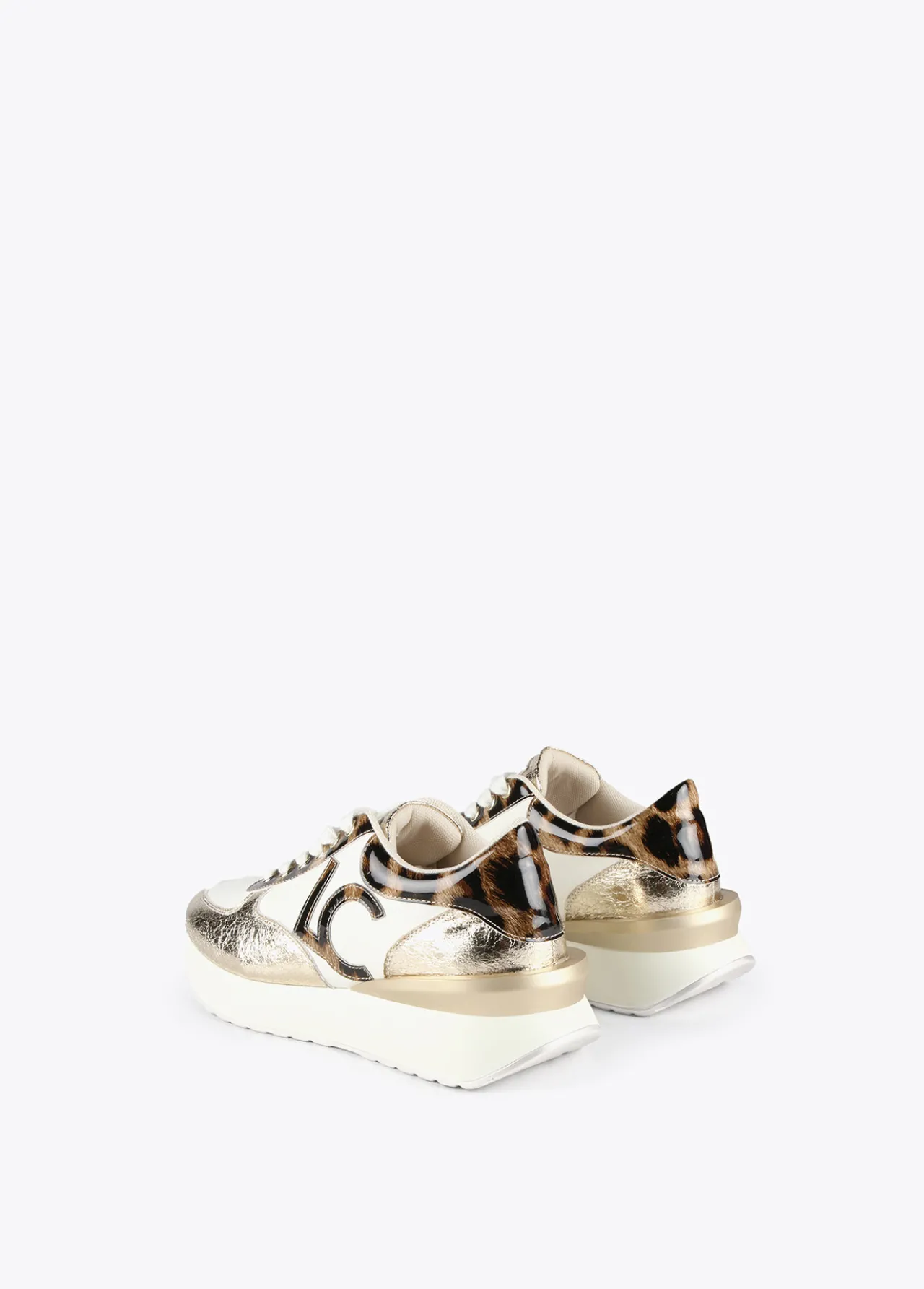 zapatillas_sneakers_detalles_animal_print_4.webp Lola Casademunt Calzado<Zapatillas sneakers detalles animal print BLANCO-MARRON