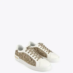 Lola Casademunt Calzado<Zapatillas sneakers estampado leopardo DORADO